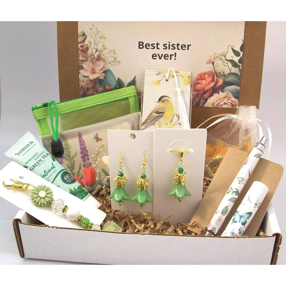 Spring Floral Jewelry Set, Earrings & Matching Necklace Plus Extras, Artsan Craf